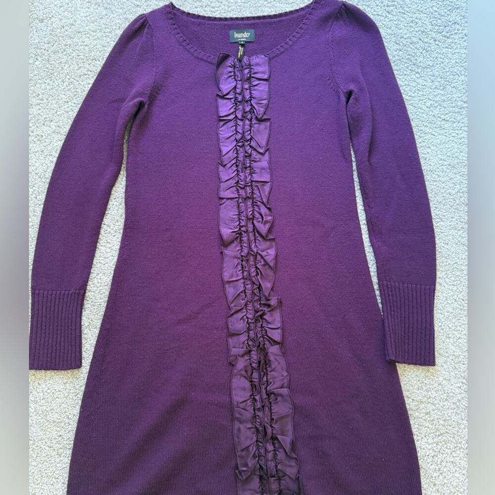 Laundry By Shelli Segal Deep Purple Knit Dress